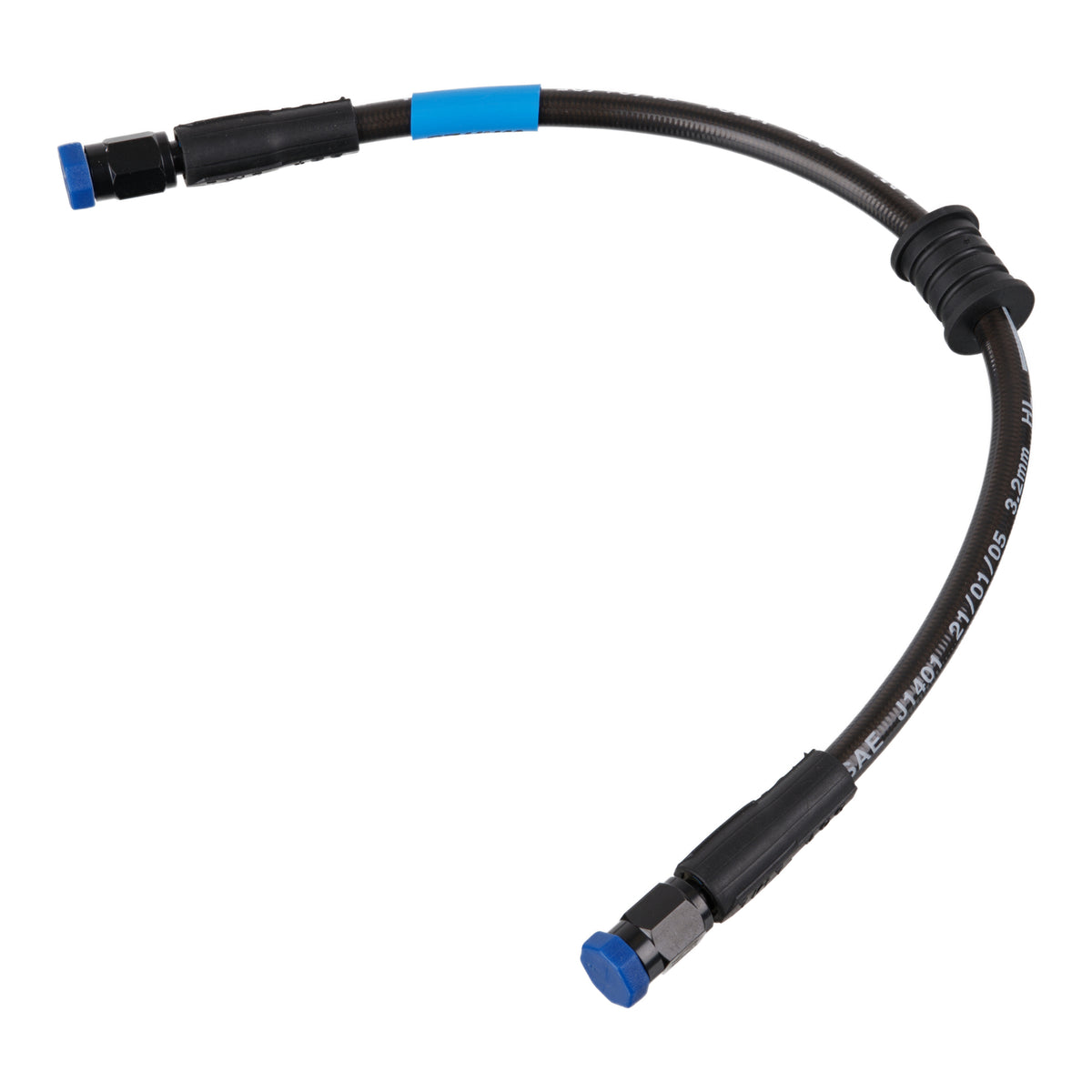 Whites Premade Brake Line - 1100mm - (Dark Smoke)