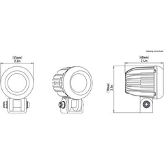 Denali D2 LED Light Pod - DataDim™ Technology - Single