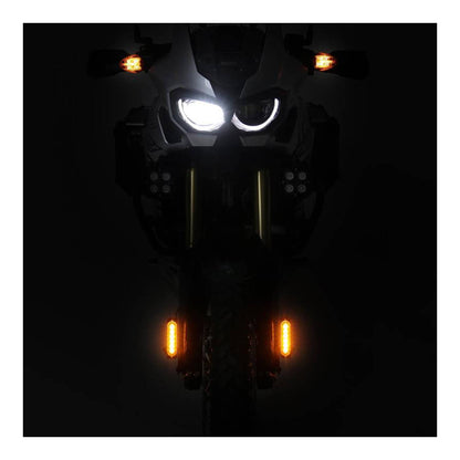 Denali DRL Amber Day Running Lights with Offset Mount Kit - Pair