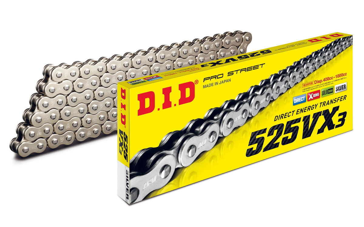525VX3  S&S  -124 ZB  PRO STREET  X-RING  SILVER
