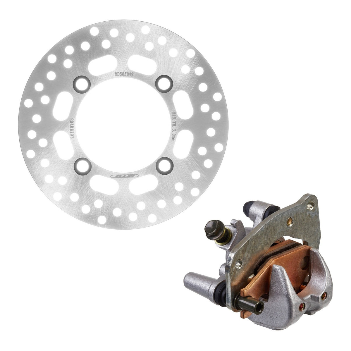 Brake Caliper & Disc Kit - ATV Suzuki LTA450/700 Front Right