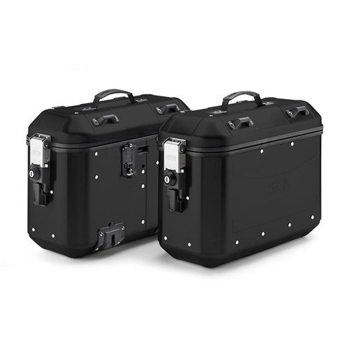GIVI Trekker Dolomiti 36L Panniers Alloy Black (Pair) Monokey