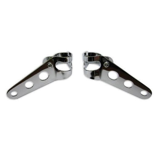 EMGO Brackets Headlamp Chrome (Pair)