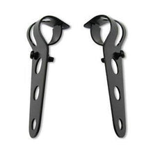 EMGO BRACKETS HEADLAMP BLK (PAIR)