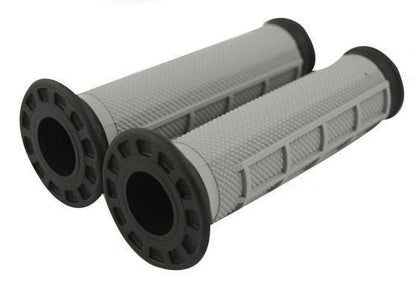 RENTHAL GRIPS DUAL COMPOUND TAPERED HALF WAFFLE BLK/GRY Q70 (G154)