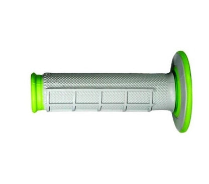 RENTHAL GRIPS DUAL COMPOUND HALF WAFFLE GRN/GRY Q70 (G191)