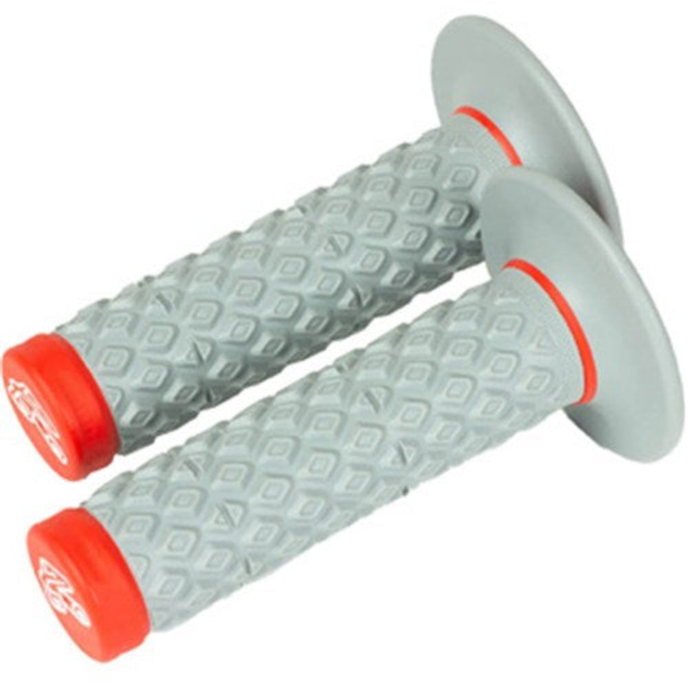 RENTHAL GRIPS DUAL COMP COMFORT - RED/GRY (G209)