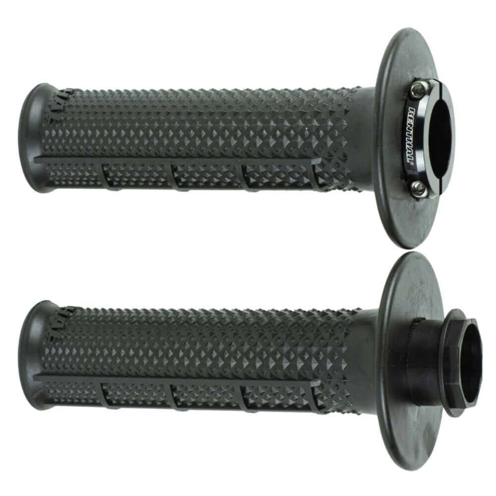 RENTHAL GRIPS MX R-WORKS LOCK-ON TAPERED/HALF WAFFLE - ULTRATACKY (G239)