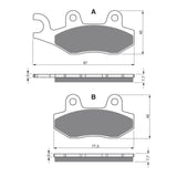 GOLDfren Brake Pads Off-Road Racing GF002 - K5 (PR46)