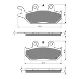GOLDfren Brake Pads Off-Road Racing GF033 - K5 (PR58)