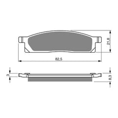 GOLDfren Brake Pads GF034 - S3