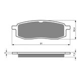 GOLDfren Brake Pads Off-Road Racing GF043 - K5 (PR34)