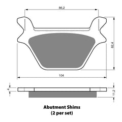 GOLDfren Brake Pads Sintered Sports GF056 - S3 (PH156)