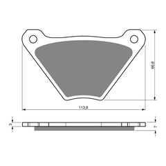 GOLDfren Brake Pads Sintered Sports GF060 - S3 (PH70)