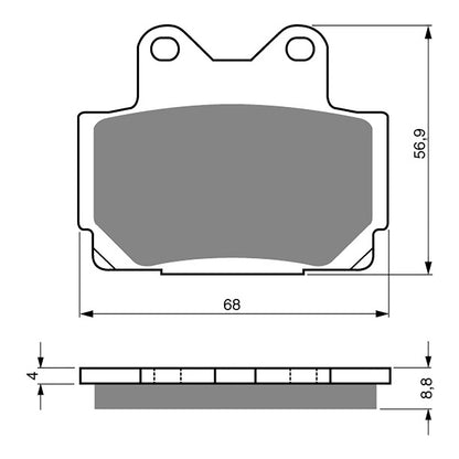 GOLDfren Brake Pads Sintered Sports GF067 - S3 (PH33)