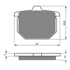 GOLDfren Brake Pads Sintered Sports GF079 - S3 ( PH03 )