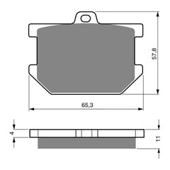 GOLDfren Brake Pads Sintered Sports GF082 - S3 ( PH05 )