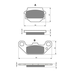 GOLDfren Brake Pads Off-Road Racing GF091 - K5 ( PR102 )