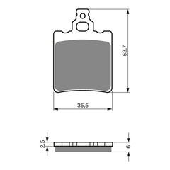 GOLDfren Brake Pads Off-Road Racing GF096 - K5 ( PR149 )