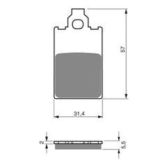 GOLDfren Brake Pads GF115 - AD