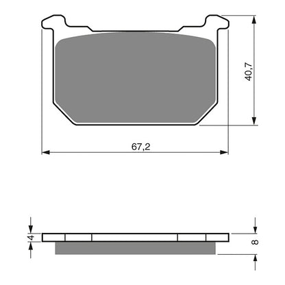 GOLDfren Brake Pads Sintered Sports GF127 - S3 ( PH14 )