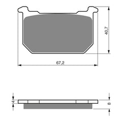 GOLDfren Brake Pads Sintered Sports GF127 - S3 ( PH14 )