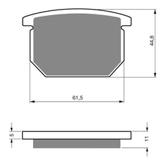 GOLDfren Brake Pads Sintered Sports GF138 - S3 ( PH13 )