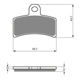GOLDfren Brake Pads GF143 - K5