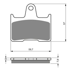 GOLDfren Brake Pads Sintered Sports GF148 - S3 ( PH231 )