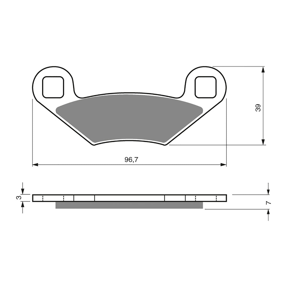 GOLDfren Brake Pads Off-Road Racing GF162 - K5 ( PR159 )