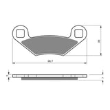 GOLDfren Brake Pads Off-Road Racing GF162 - K5 ( PR159 )