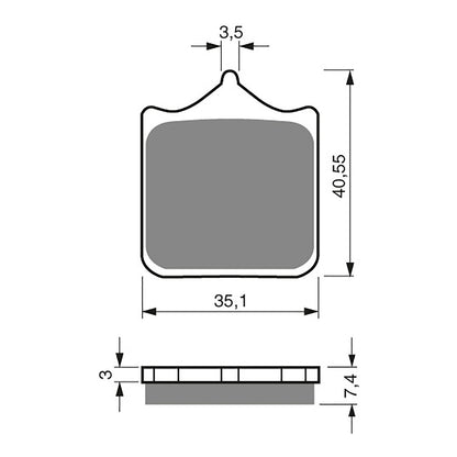 GOLDfren Brake Pads Sintered Sports GF177 - S3 ( PH294 )