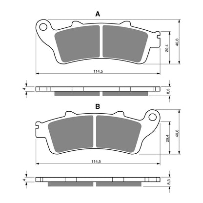 GOLDfren Brake Pads Sintered Sports GF178 - S3 ( PH247 )