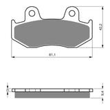 GOLDfren Brake Pads Off-Road Racing GF188 - K5 ( PR295 )