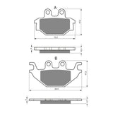 GOLDfren Brake Pads Off-Road Racing GF230 - K5 ( PR333 )