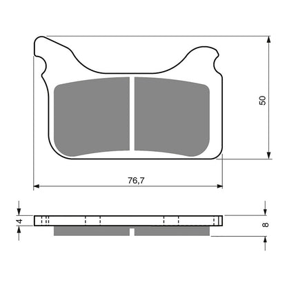 GOLDfren Brake Pads Sintered Sports GF231 - S3 ( PH350 )