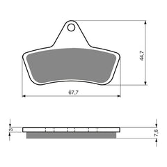 GOLDfren Brake Pads Off-Road Racing GF232 - K5 ( PR258 )