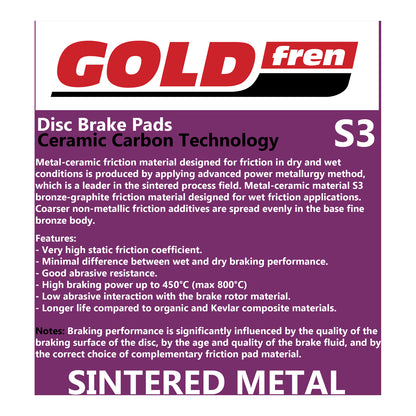 GOLDfren Brake Pads GF234 - S3