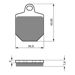 GOLDfren Brake Pads GF238 - S3