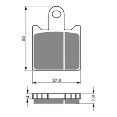 GOLDfren Brake Pads Sintered Sports GF249 - S3 ( PH362 )