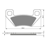 GOLDfren Brake Pads Off-Road Racing GF254 - K5 ( PR344 )