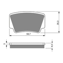 GOLDfren Brake Pads Off-Road Racing GF260 - K5 ( PR403 )