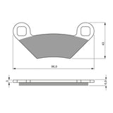 GOLDfren Brake Pads Off-Road Racing GF300 - K5 ( PR409 )