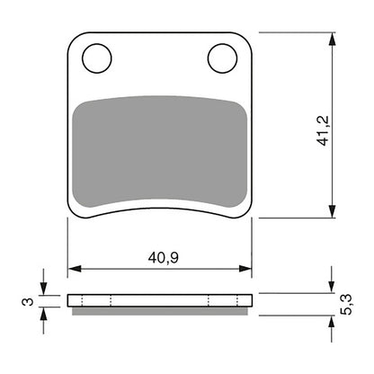 GOLDfren Brake Pads Sintered Sports GF303 - S3 ( P324 )