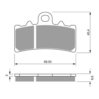GOLDfren Brake Pads Sintered Sports GF305 - S3 ( PH439 )