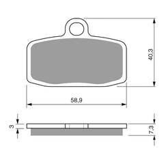 GOLDfren Brake Pads Off-Road Racing GF307 - K5 ( PR446 )