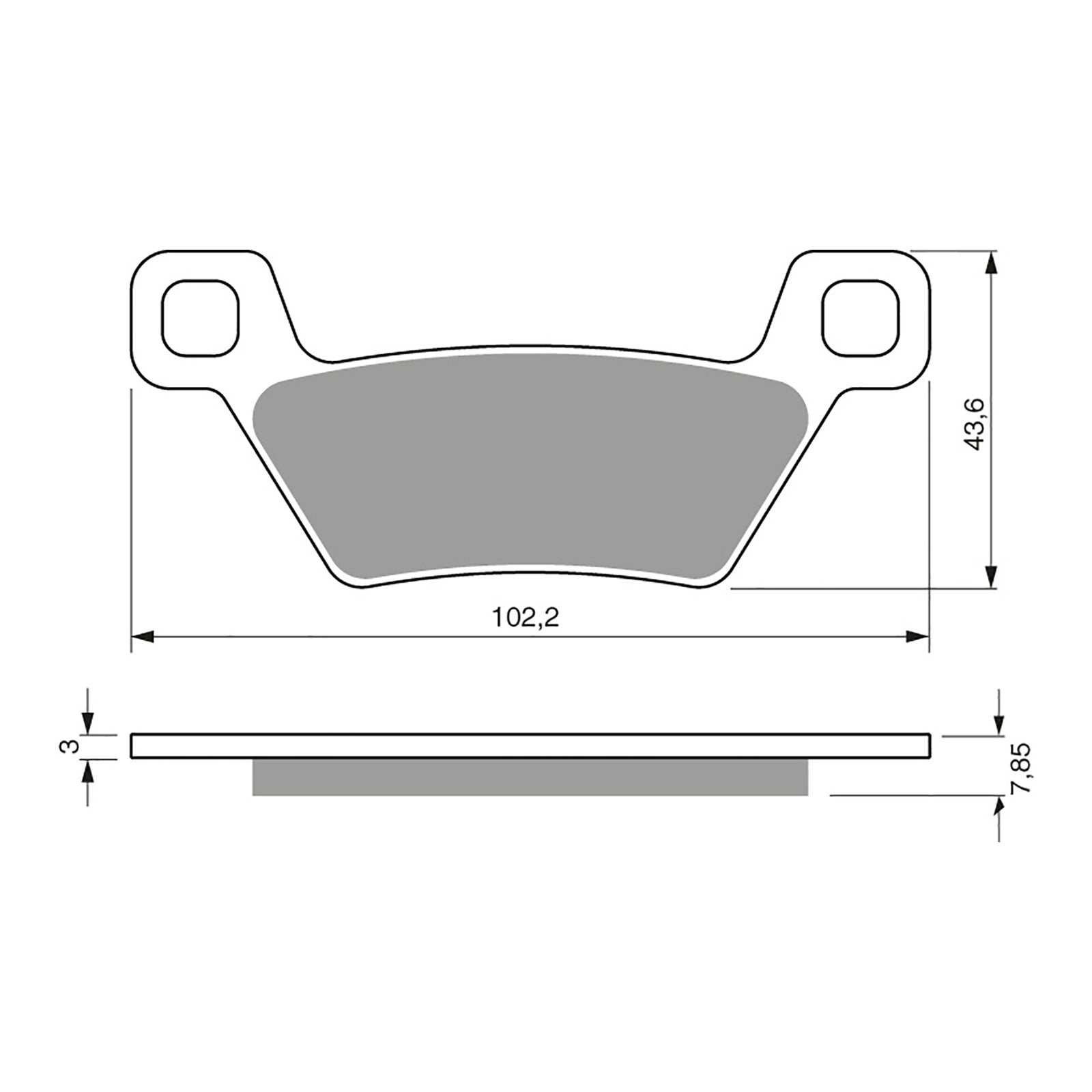 GOLDfren Brake Pads GF316 - K5