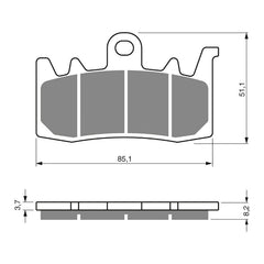 GOLDfren Brake Pads Sintered Sports GF328 - S3 ( PH461 )