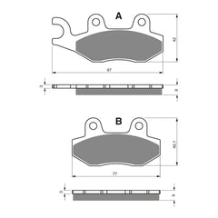GOLDfren Brake Pads Sintered Sports GF334 - S3