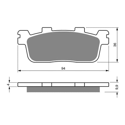 GOLDfren Brake Pads Sintered Sports GF355 - S3 ( P441 )